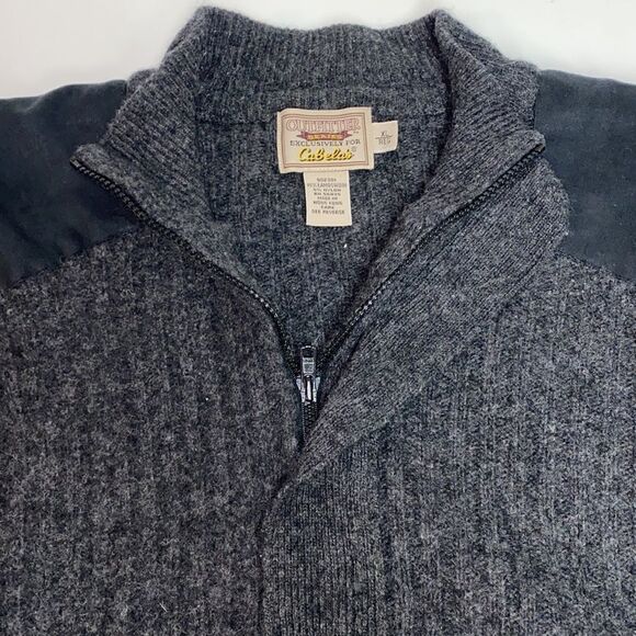 Cabela’s Vintage Wool Zip Up Cardigan Sweater Size XL - Picture 2 of 8